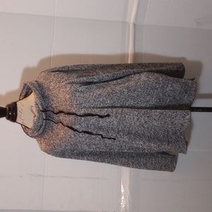 Lane Bryant Black and White Mingled colored long sleeve cowl neck sweater